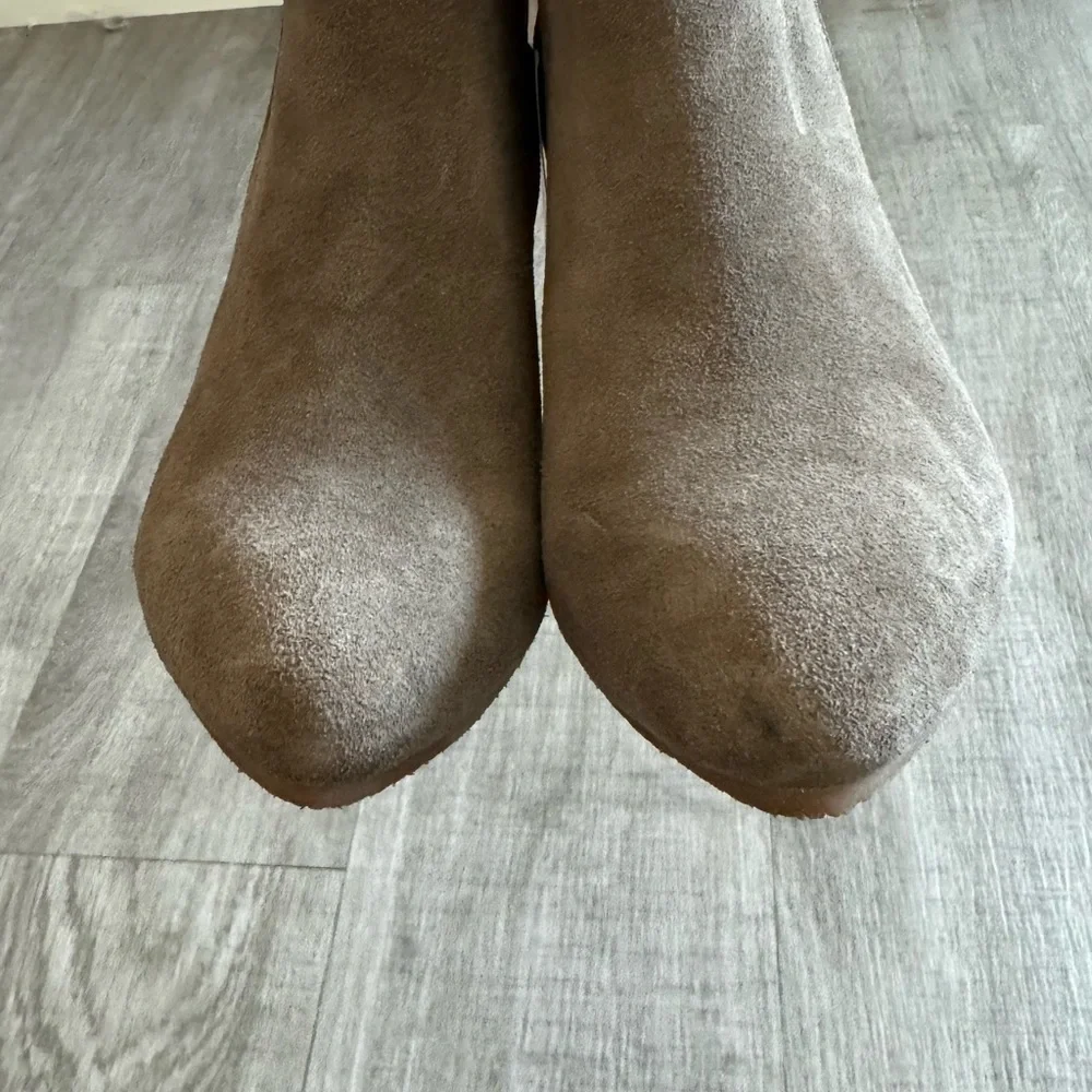 NWT Blondo Suede Ankle Boots Block Heel & Y2K Lace Up Size 6.5